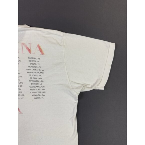 Vintage Y2K Madonna MDNA Tour 2012 White Pop Music Concert Faded White XL Rare - Picture 15 of 16
